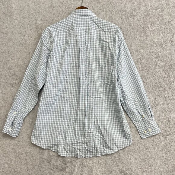 NEW Kirkland Signature Men's 16 Traditional Fit Button down Shirt Green Plaid - Picture 3 of 8